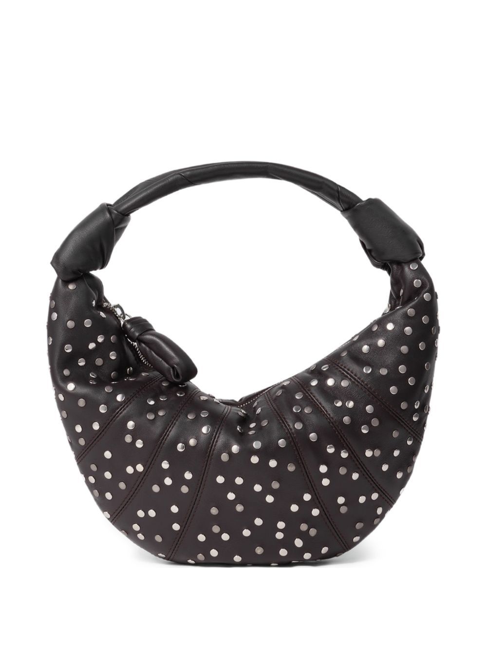 studs dots mini fortune croissant bag brown  LEMAIRE