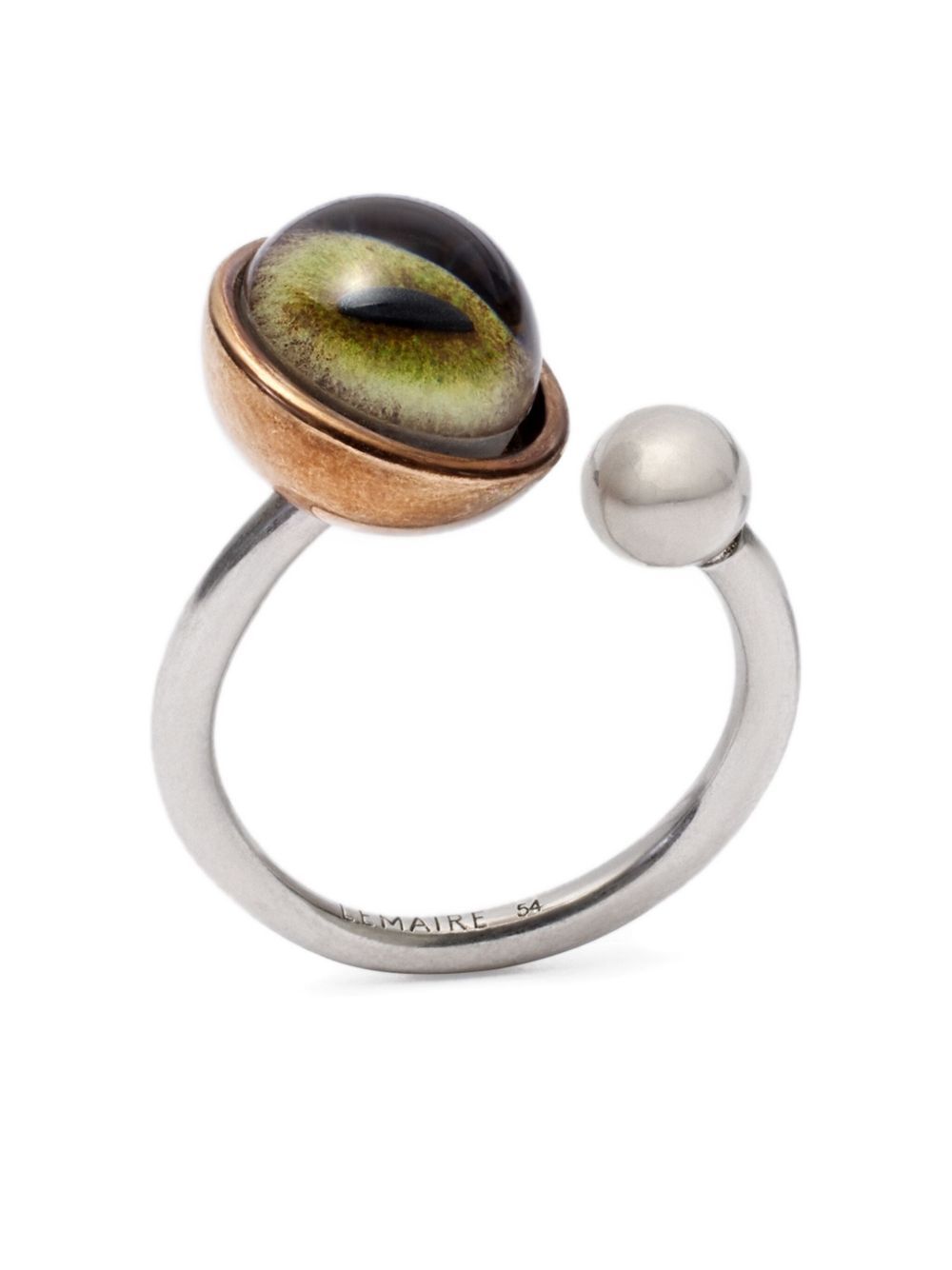 cat eye rattle ring green  LEMAIRE