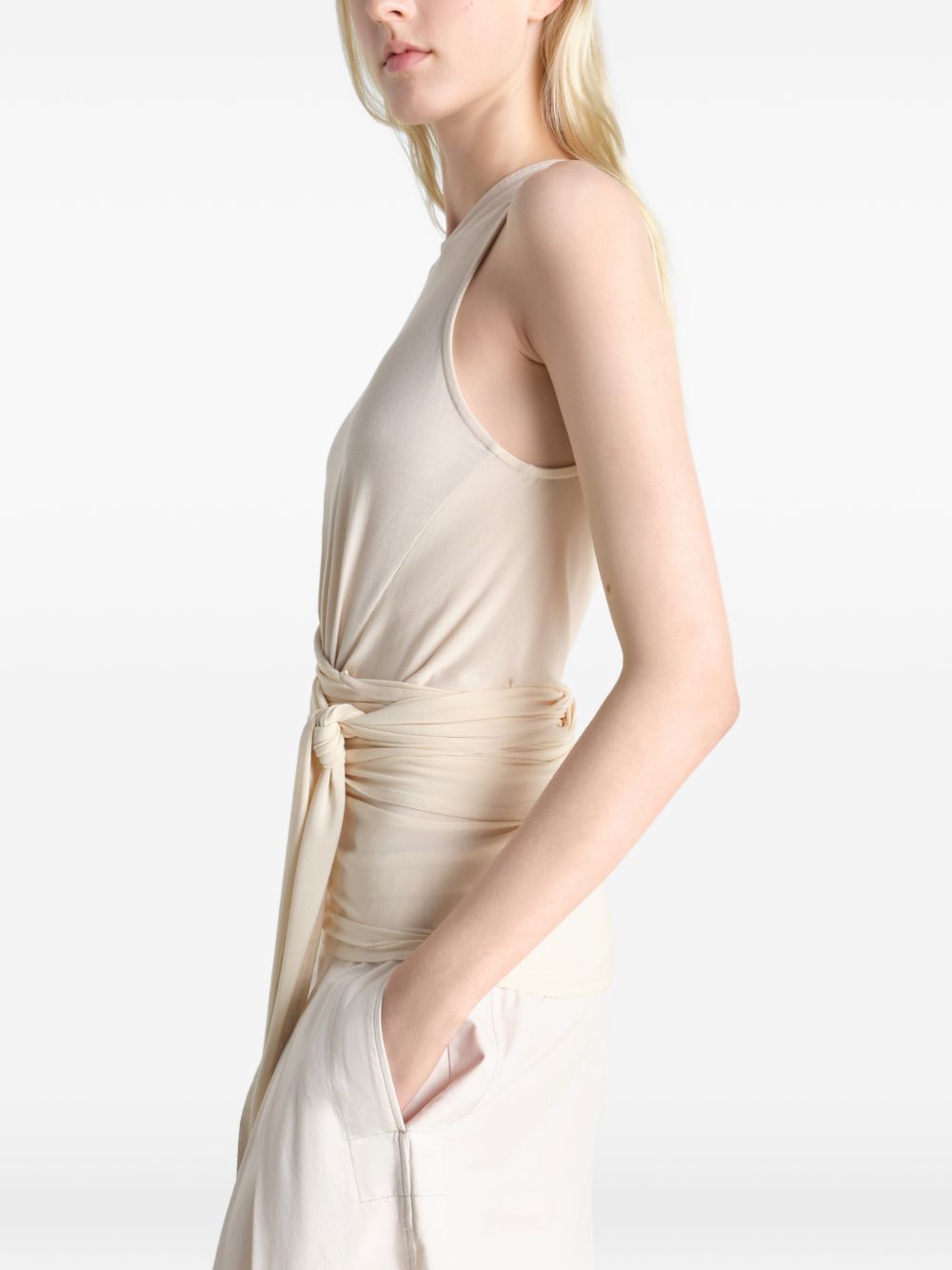 sleeveless top cream LEMAIRE