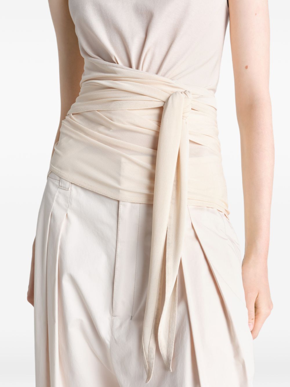 sleeveless top cream LEMAIRE