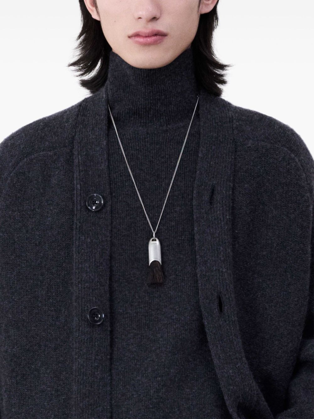 necklaces brush silver necklaces woman LEMAIRE