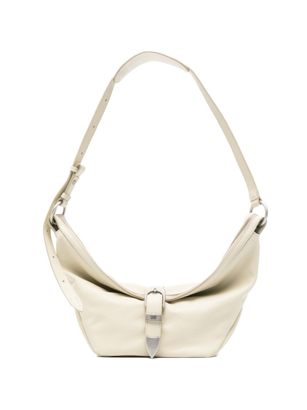 borsa belted hobo medium in pelle cracked latte milk borse a spalla - donna