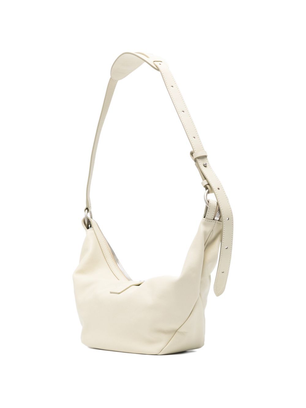 borsa belted hobo medium in pelle cracked latte milk borse a spalla - donna MARGESHERWOOD