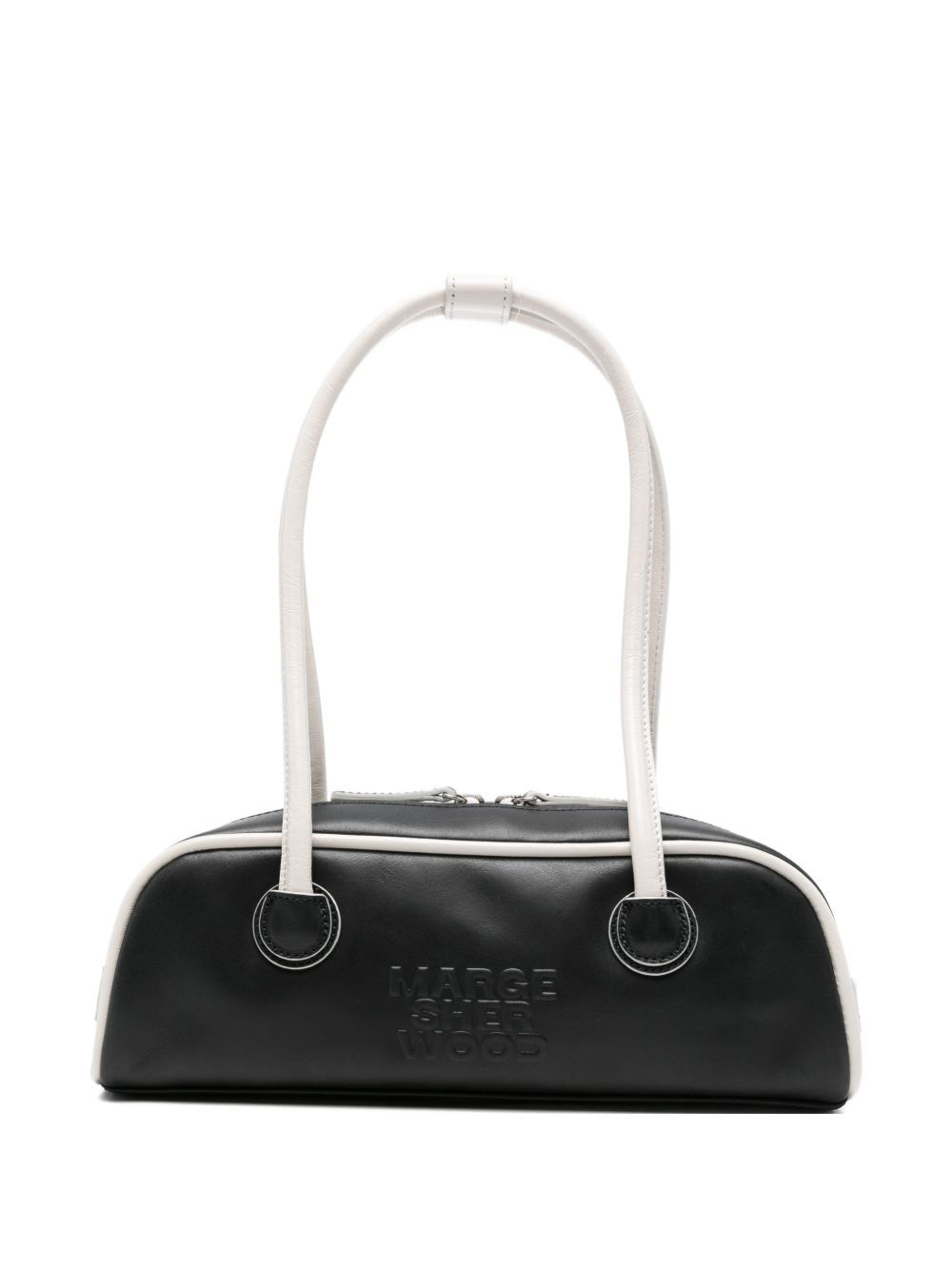 borsa soft baguette mini in pelle nero borse a spalla - donna