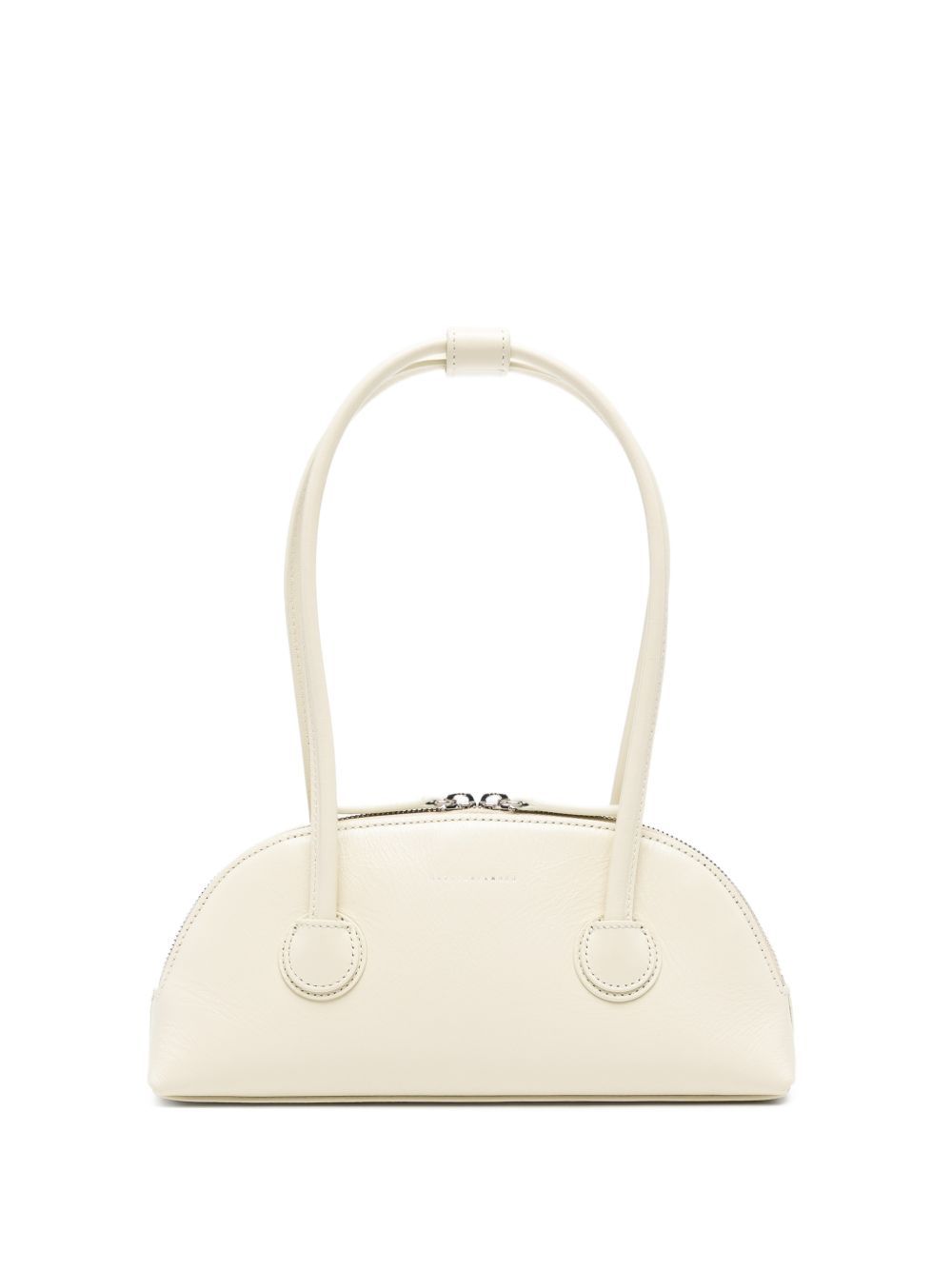 borsa a spalla bessette in pelle crinkle soy milk borse a spalla - donna