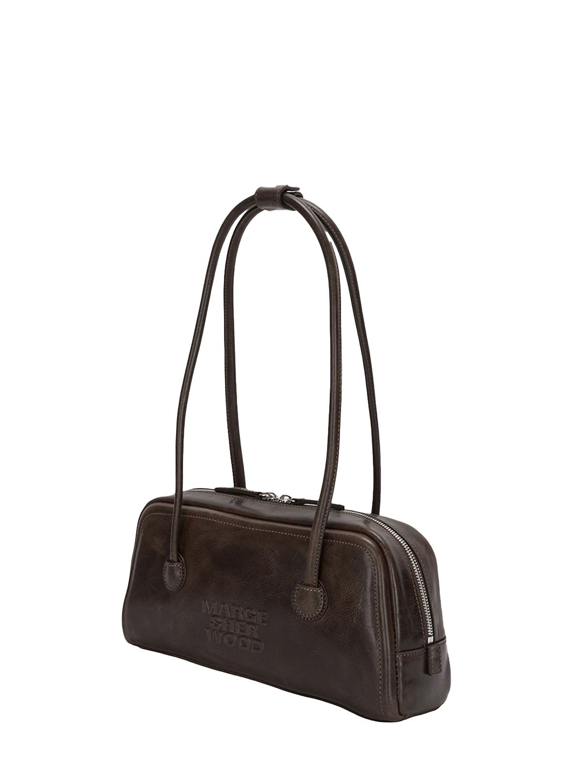 shoulder bag soft baguette pale brown shoulder bags woman MARGESHERWOOD