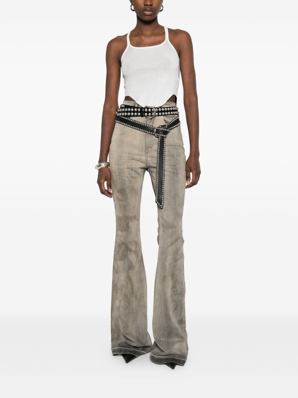 jeans bolan bootcut grigio dust jeans woman DRKSHDW