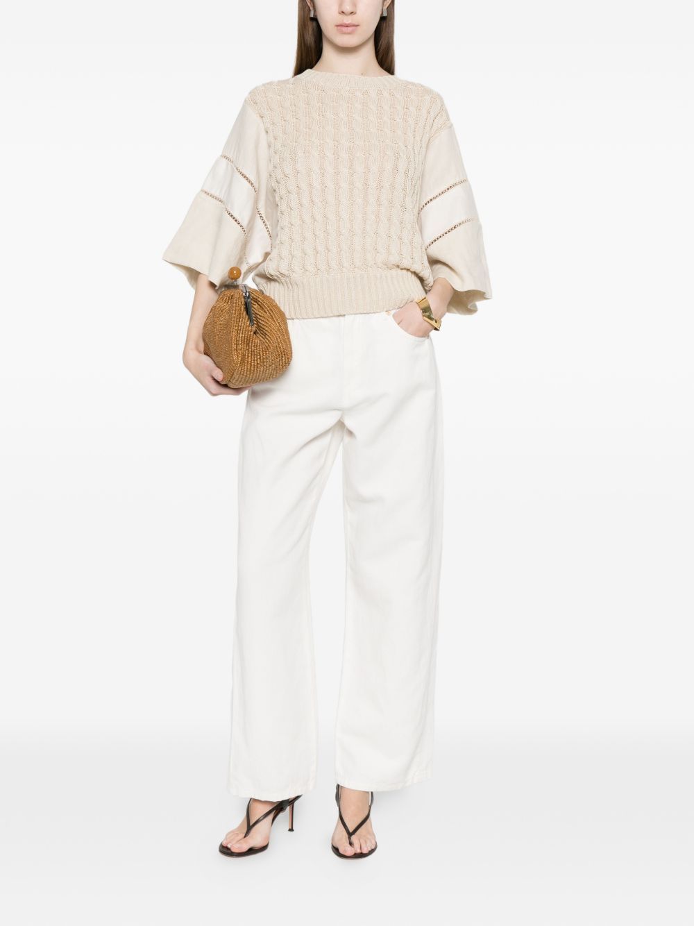 smmonorata pants white  'S MAX MARA