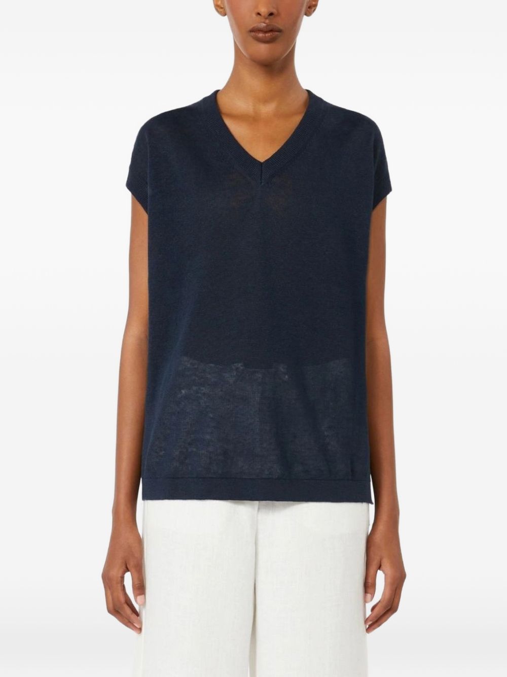 smmghianda gilet blue 'S MAX MARA