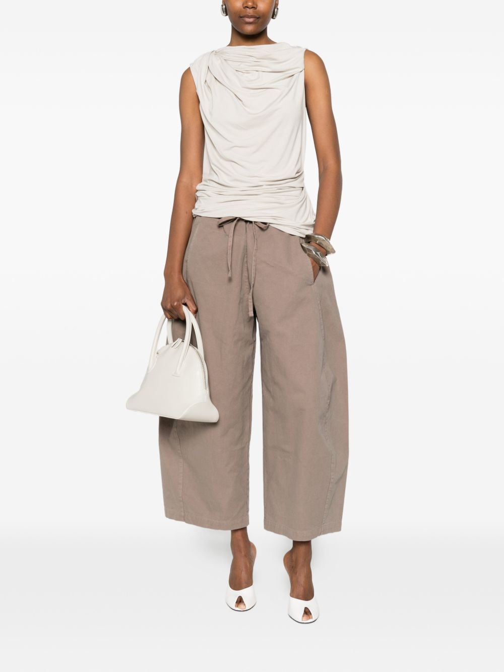 pantaloni loft in cotone marrone pantaloni - donna ENTIRE STUDIOS