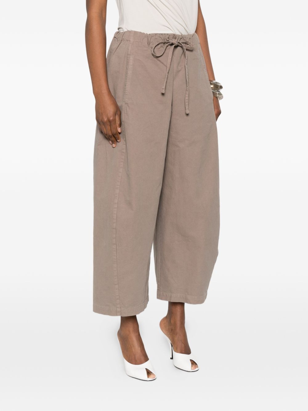 pantaloni loft in cotone marrone pantaloni - donna ENTIRE STUDIOS