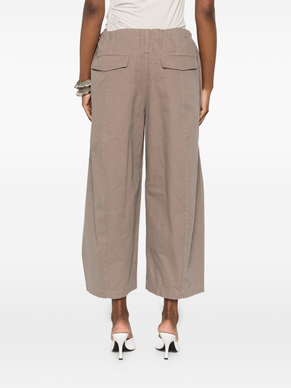 pantaloni loft in cotone marrone pantaloni - donna ENTIRE STUDIOS