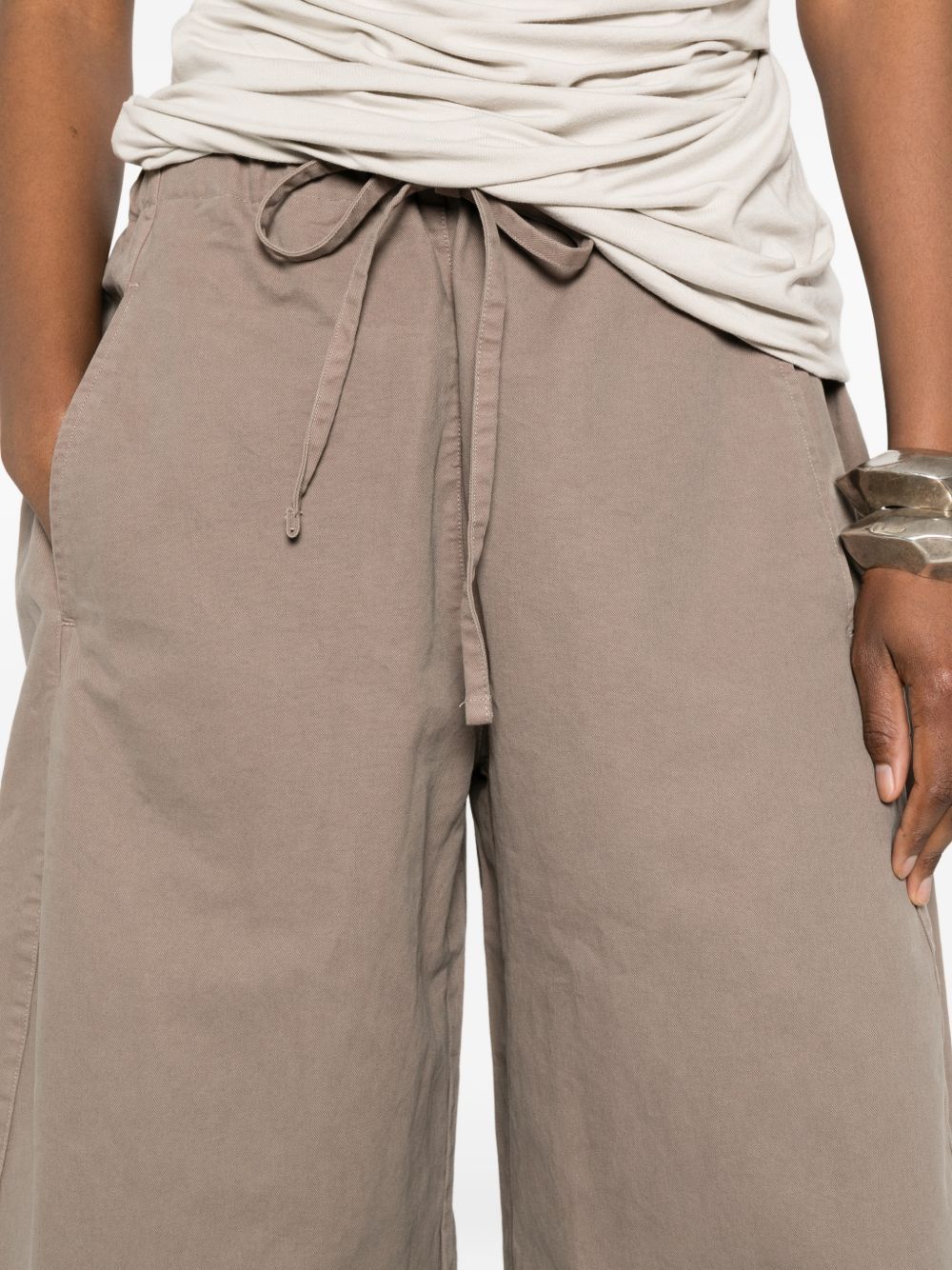 pantaloni loft in cotone marrone pantaloni - donna ENTIRE STUDIOS