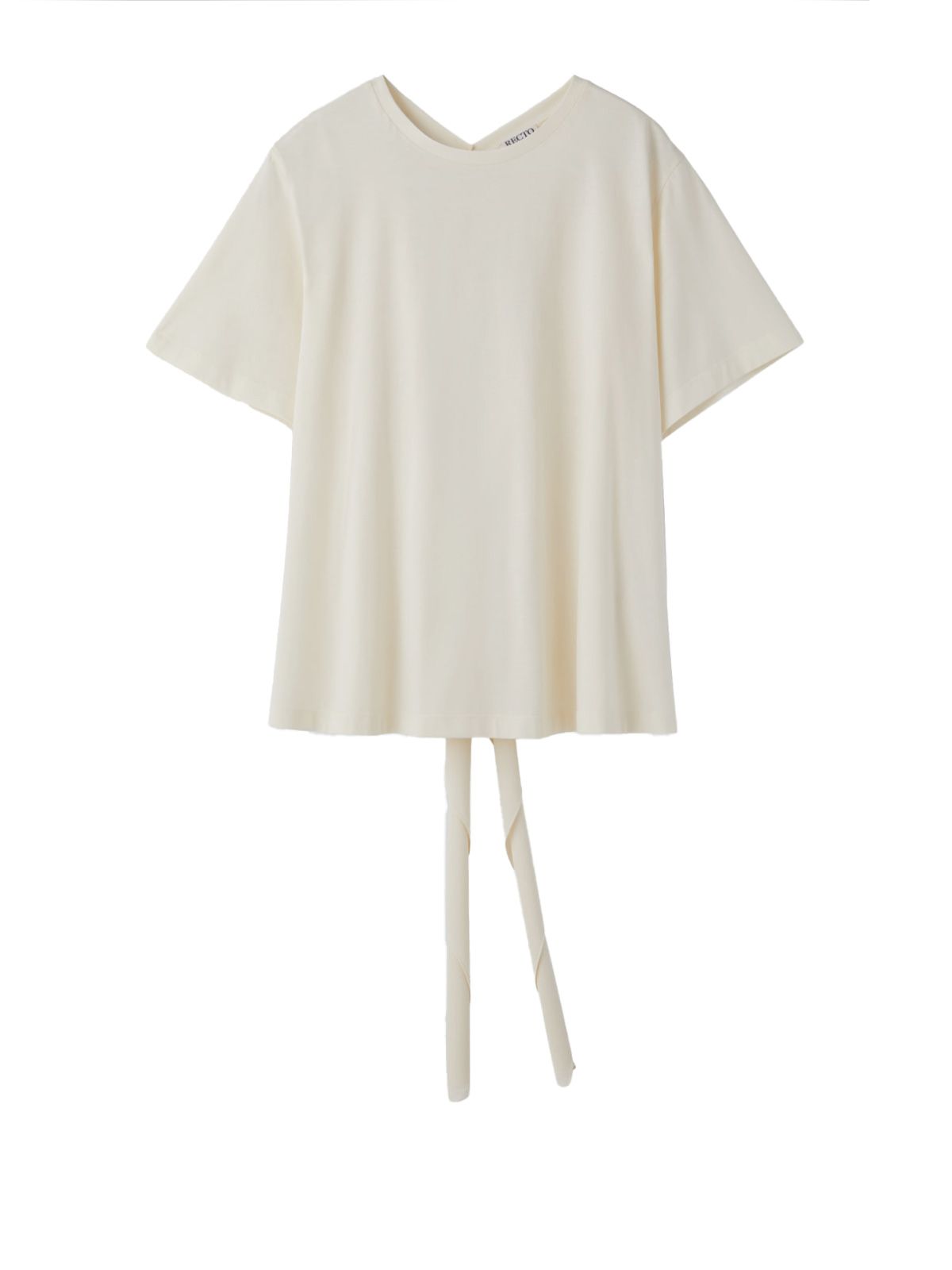 maglia in misto seta con schiena scoperta top crema