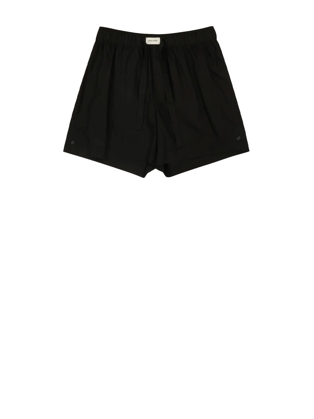 pajama short black shorts - woman