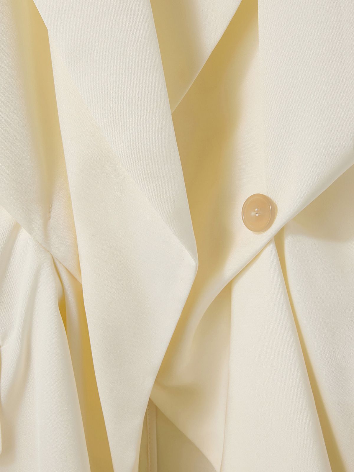 giacca da completo con dettaglio drappeggiato avorio RECTO