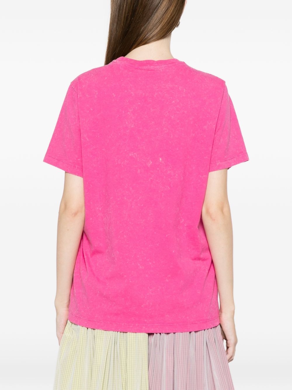 future essentials washed effect tee rose GANNI