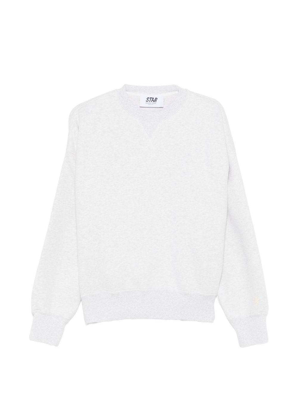 felpa star unisex oversize girocollo grigia 