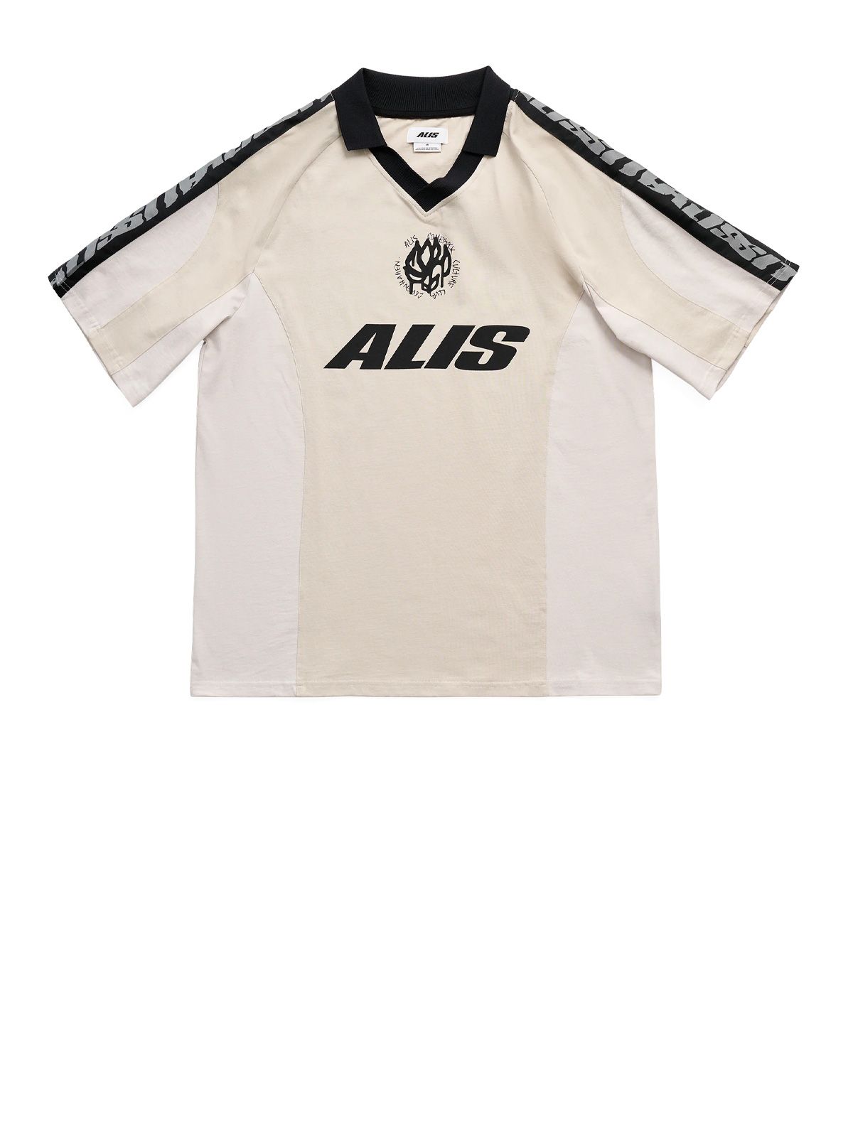 White alain graphic polo ALIS