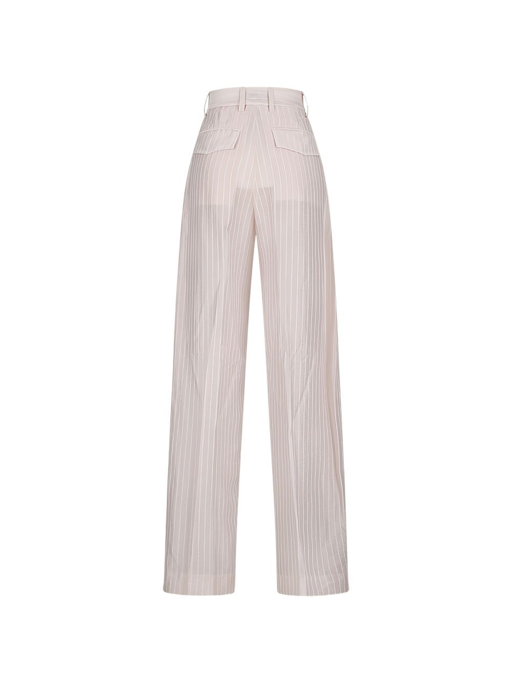 billie striped muslin trousers white  THE LATEST