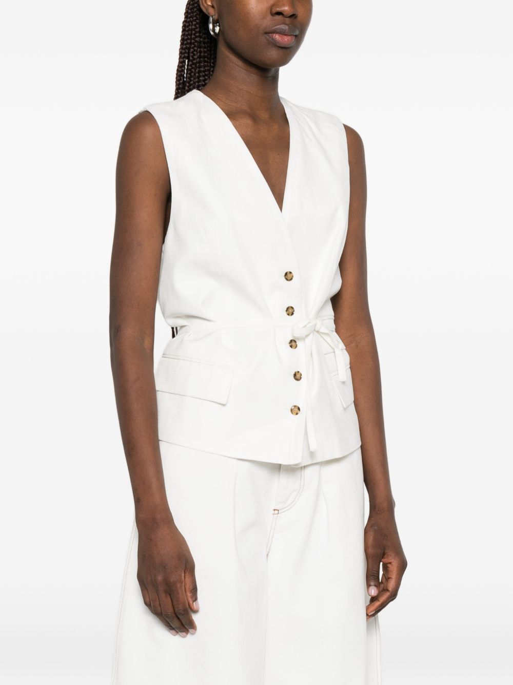 gilet bianco Gilet bianco per donne HERSKIND