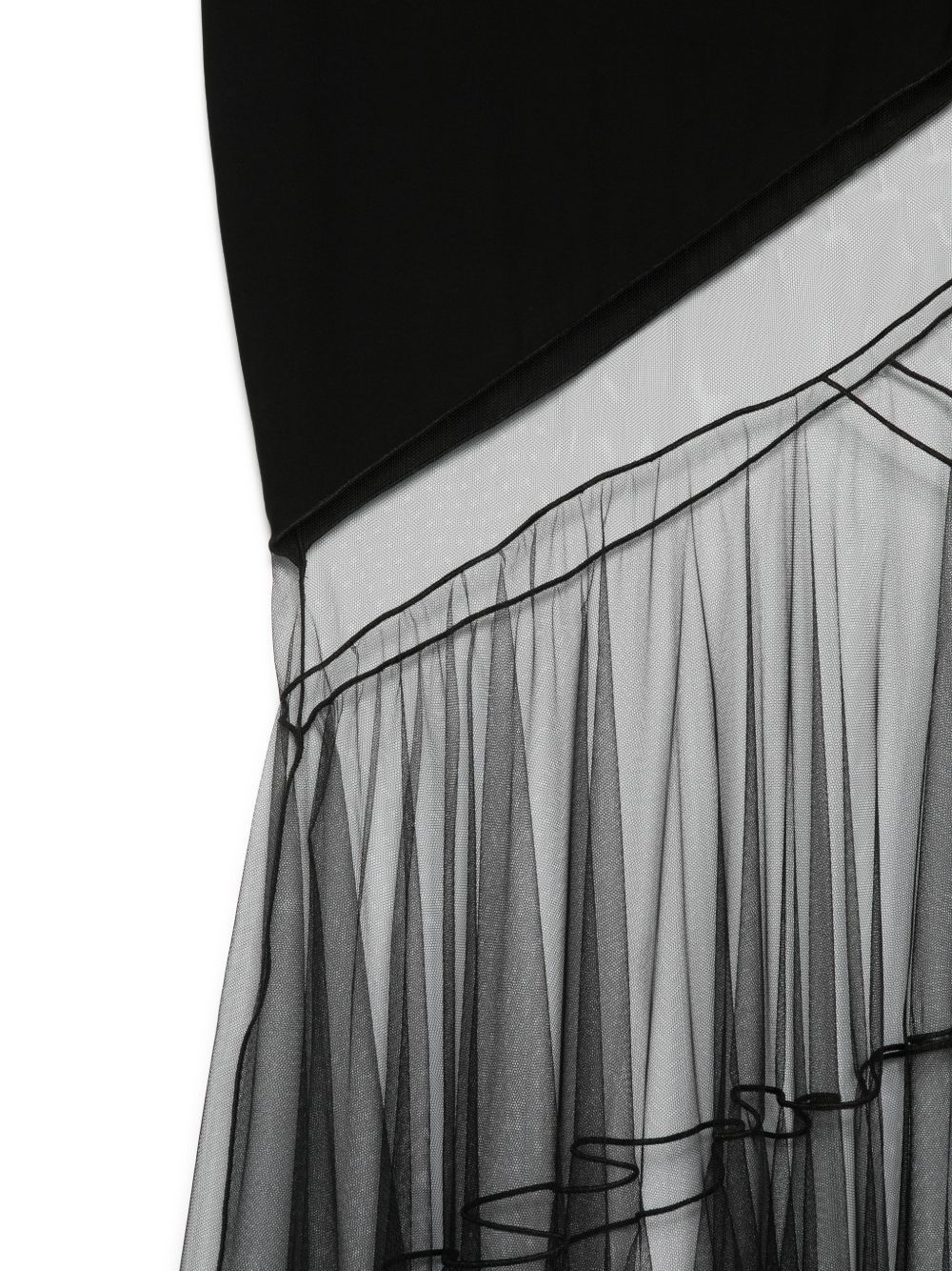 dresses asymmetric draped black dresses woman NENSI DOJAKA