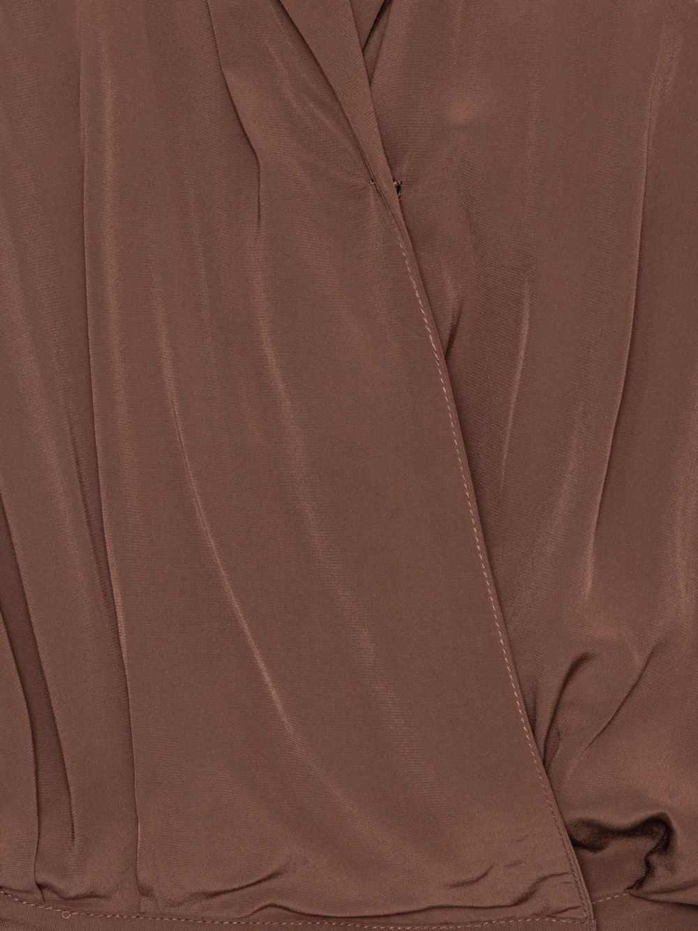 tops pleated ls top brown ROTATE