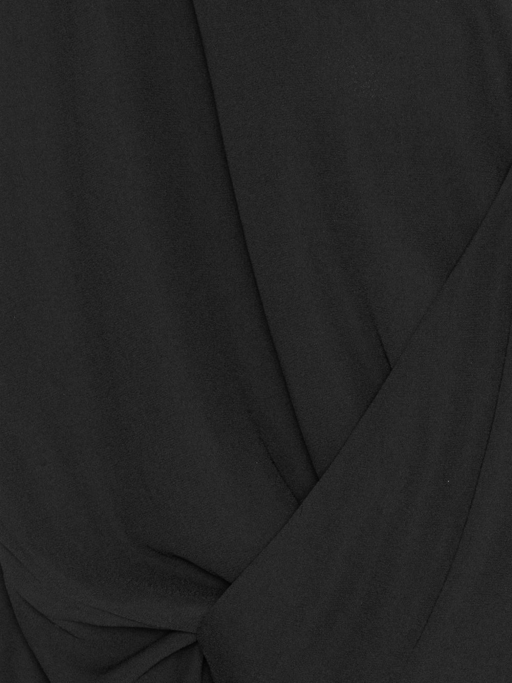 top long sleeve v neck black tops woman ROTATE