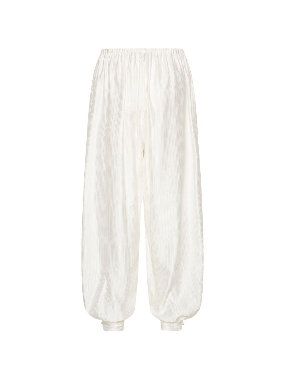 pantaloni striped balloon bianchi  ROTATE