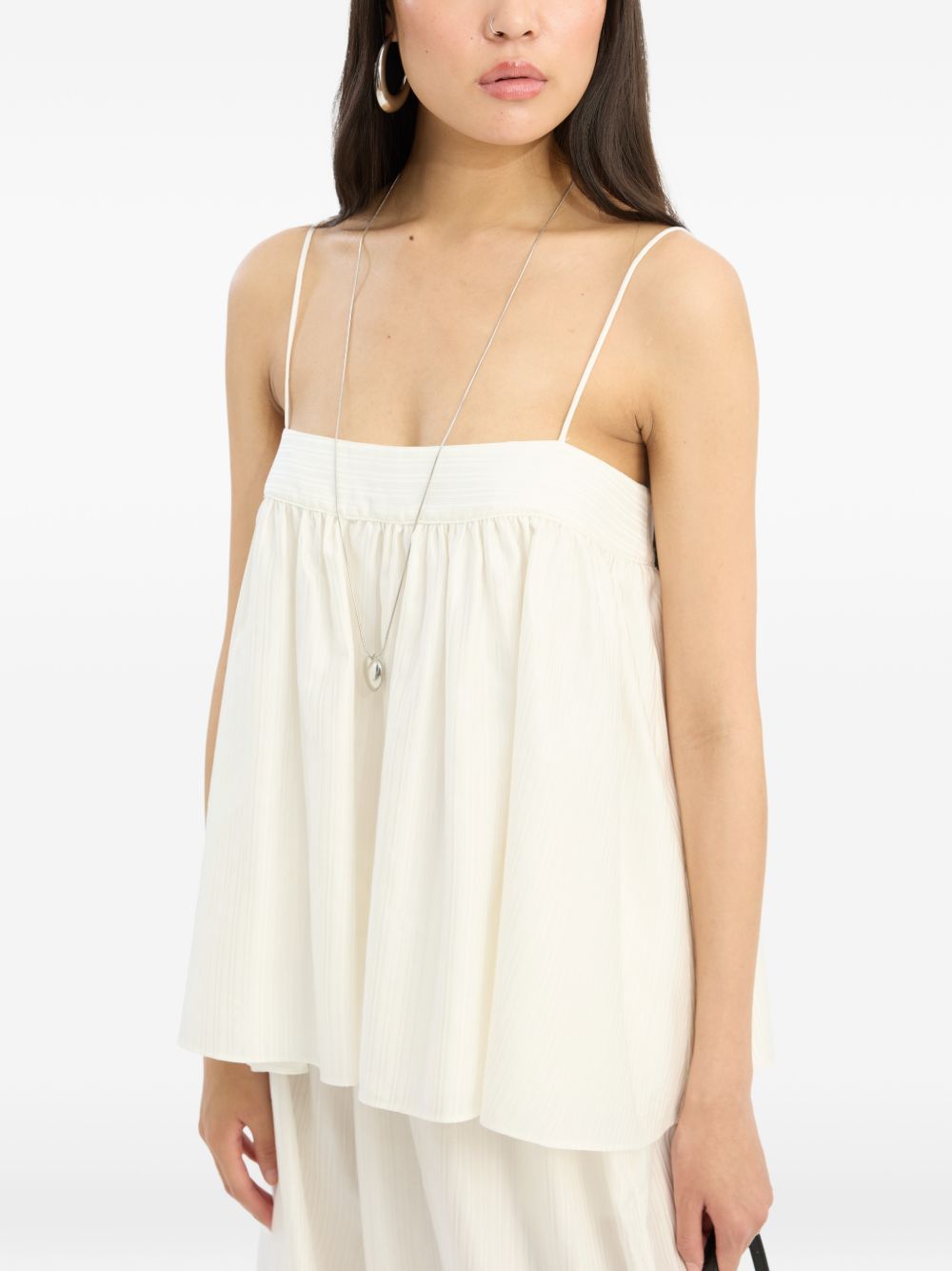 top striped slip bianco ROTATE
