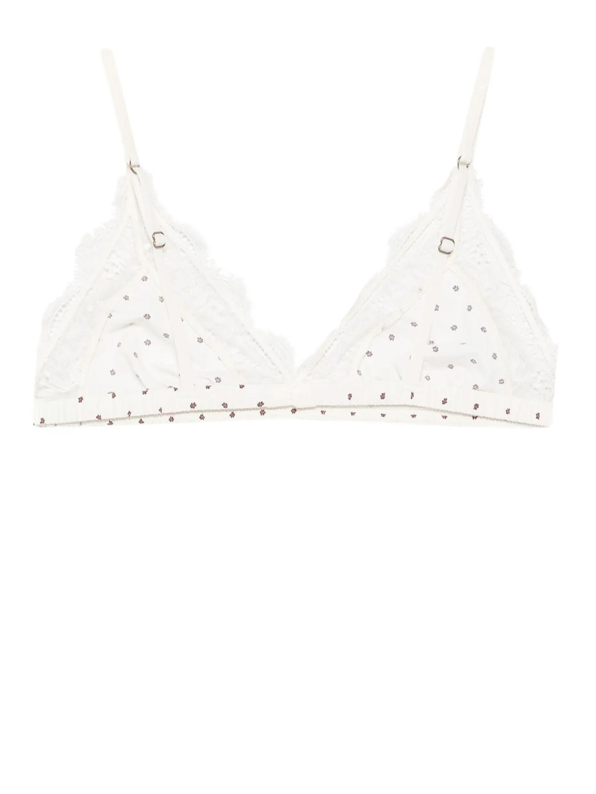 Reggiseno a triangolo in pizzo bianco ROTATE X LOVE STORIES