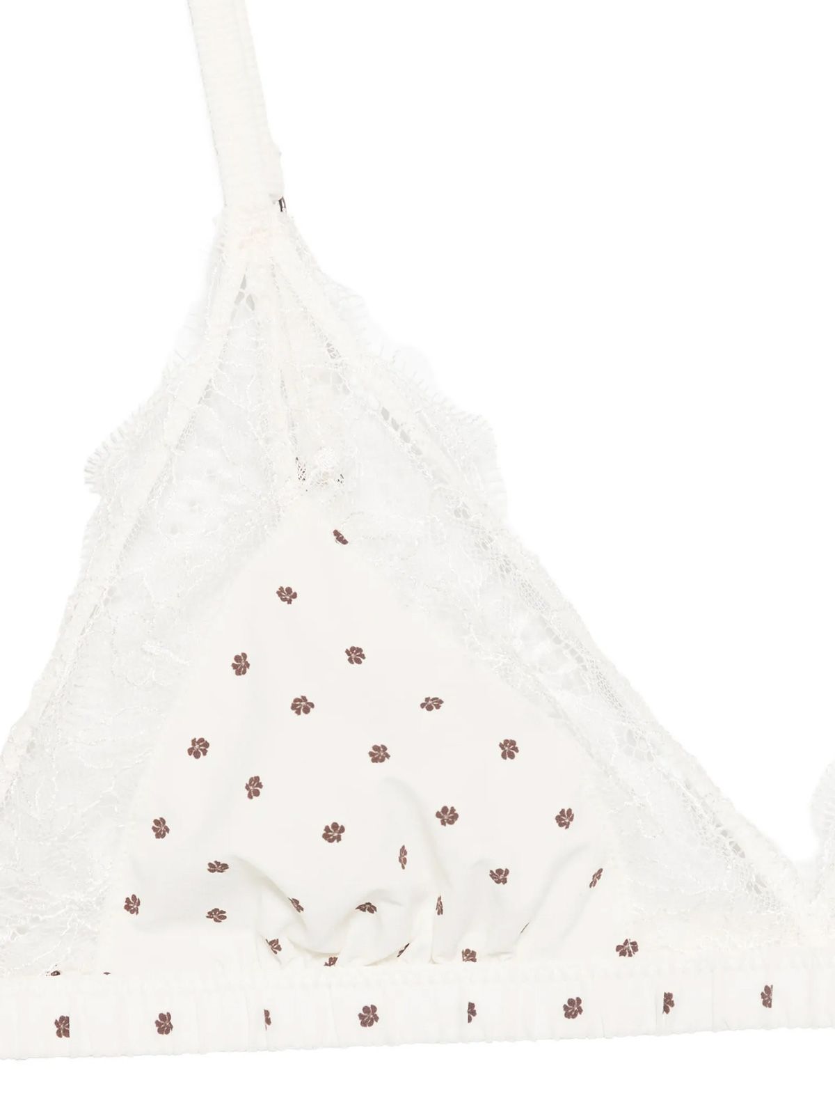 Reggiseno a triangolo in pizzo bianco ROTATE X LOVE STORIES