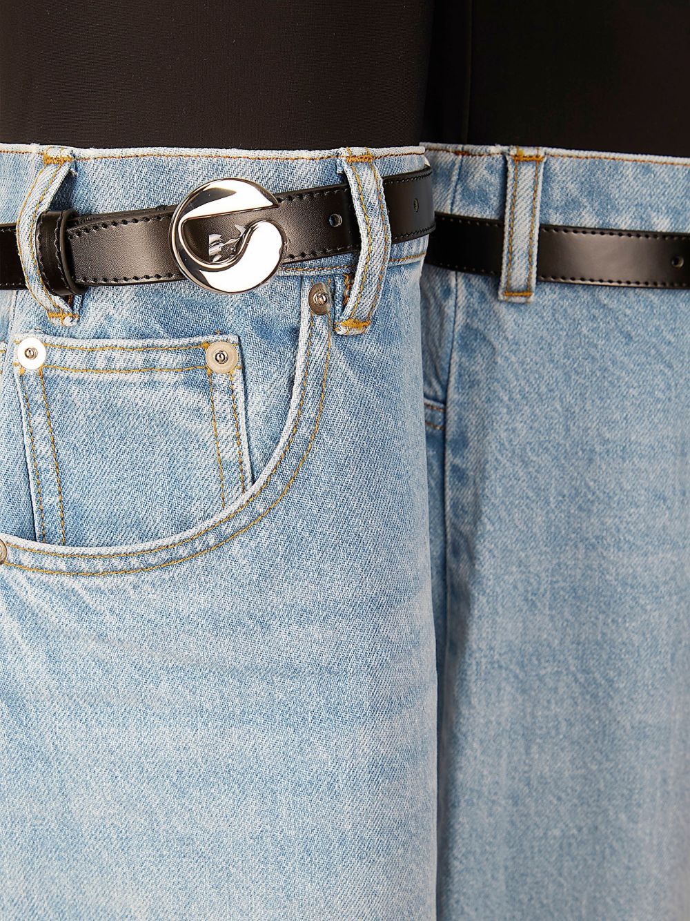 pantaloni hybrid denim nero/blu COPERNI