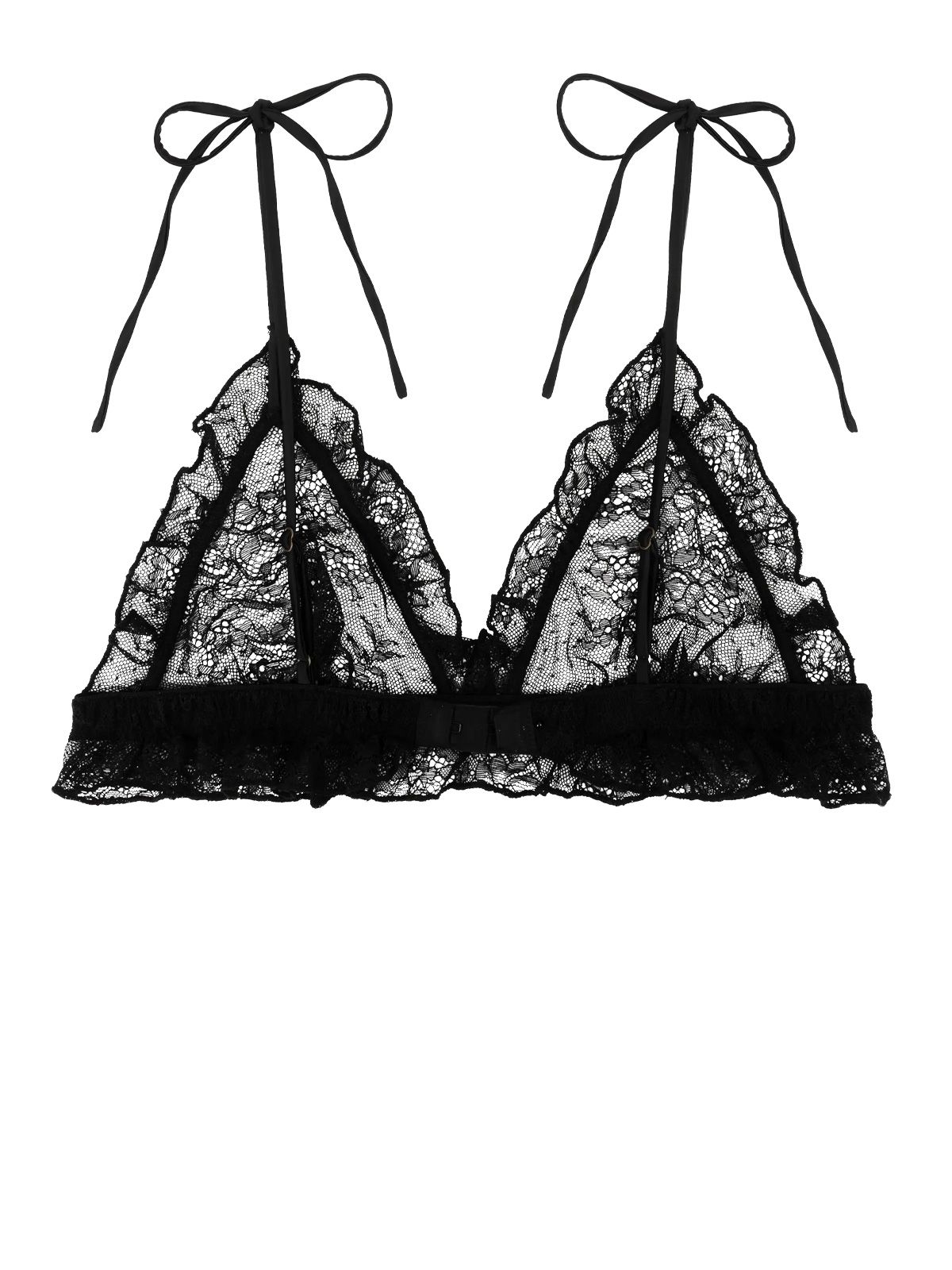 Reggiseno a triangolo senza imbottitura nero ROTATE X LOVE STORIES