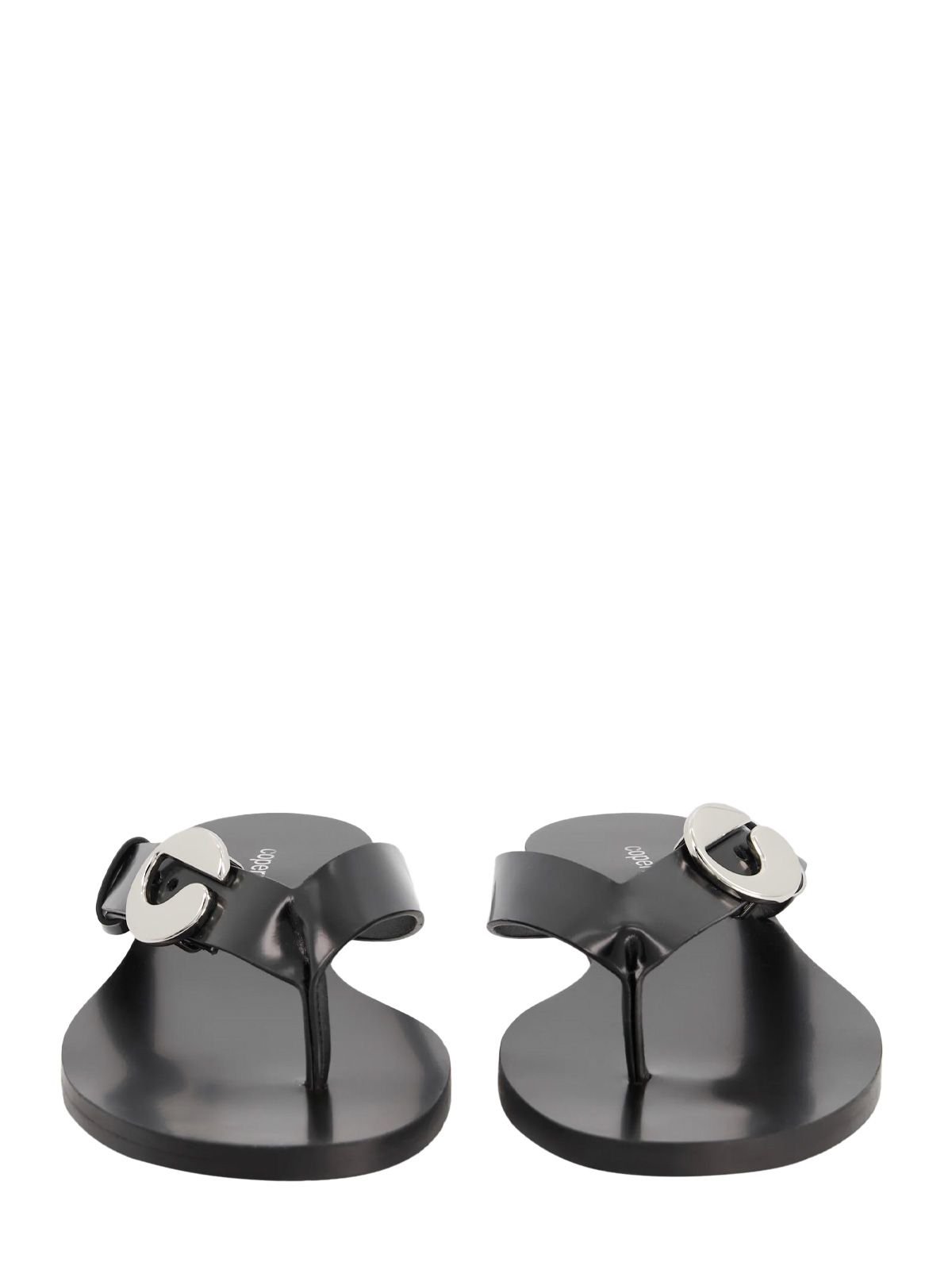 scarpe pantofole logo infradito nero pantofole donna COPERNI