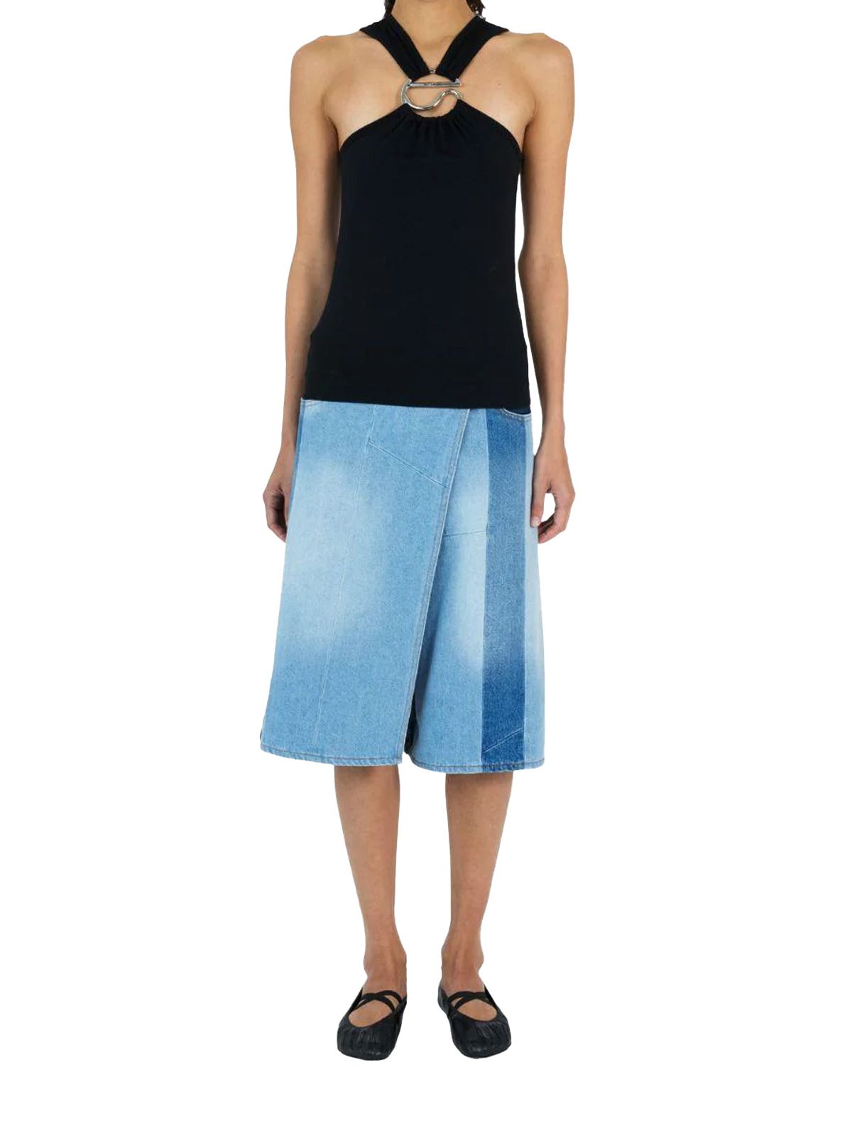 top incrociato nero top donna COPERNI