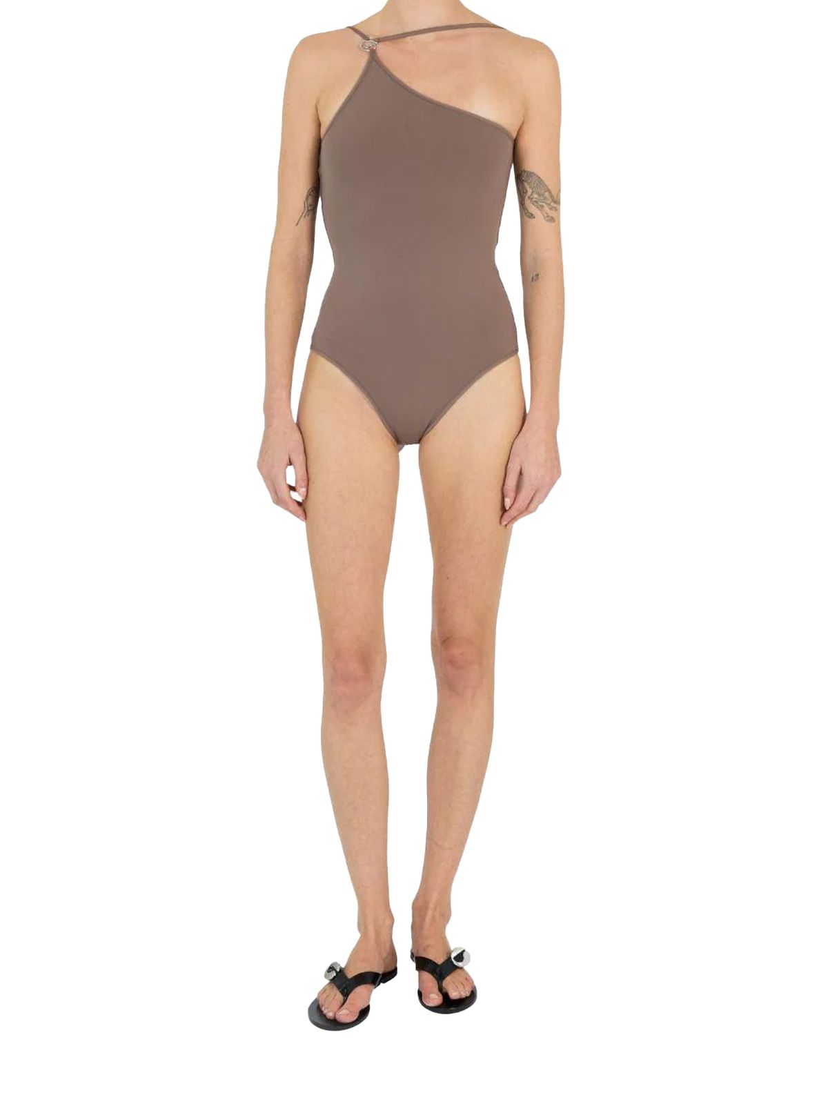costume monospalla marrone costume da bagno donna COPERNI
