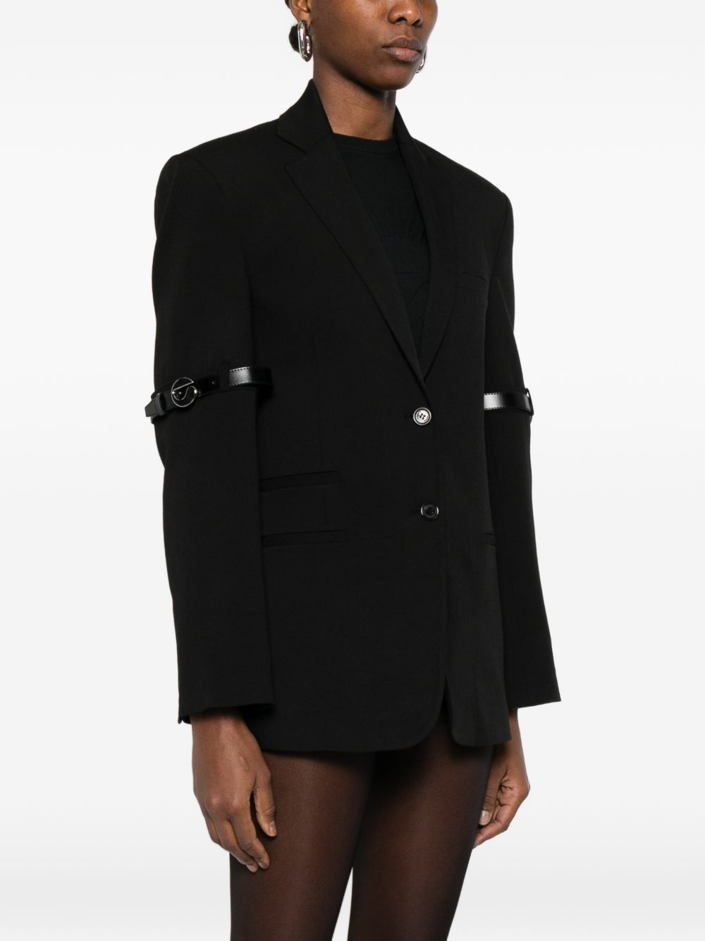 giacca logo belted nero  COPERNI