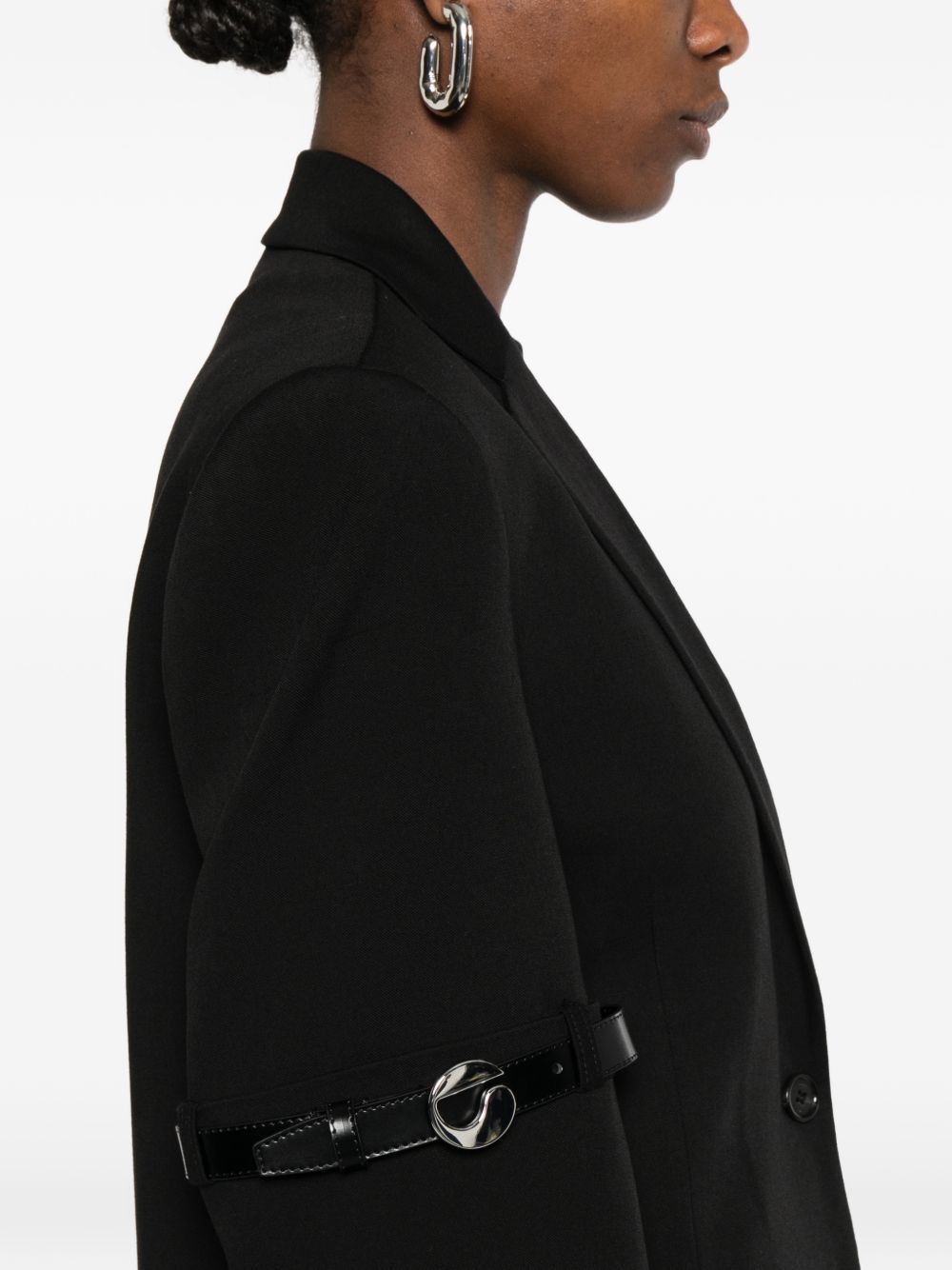 giacca logo belted nero  COPERNI