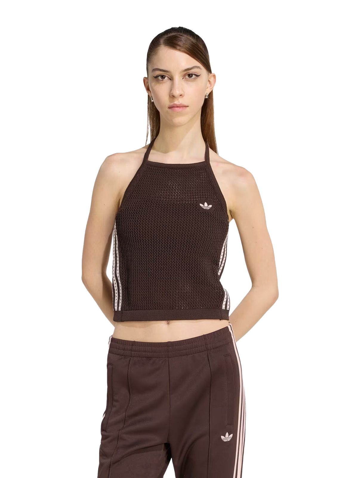 top all'uncinetto marrone  ADIDAS ORIGINALS