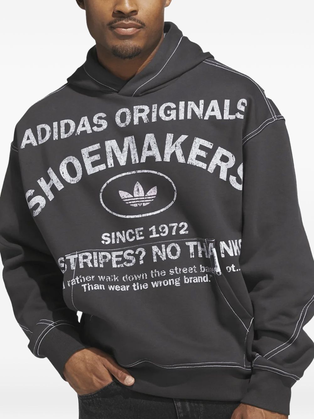 felpa con cappuccio shoemaker nera  ADIDAS ORIGINALS