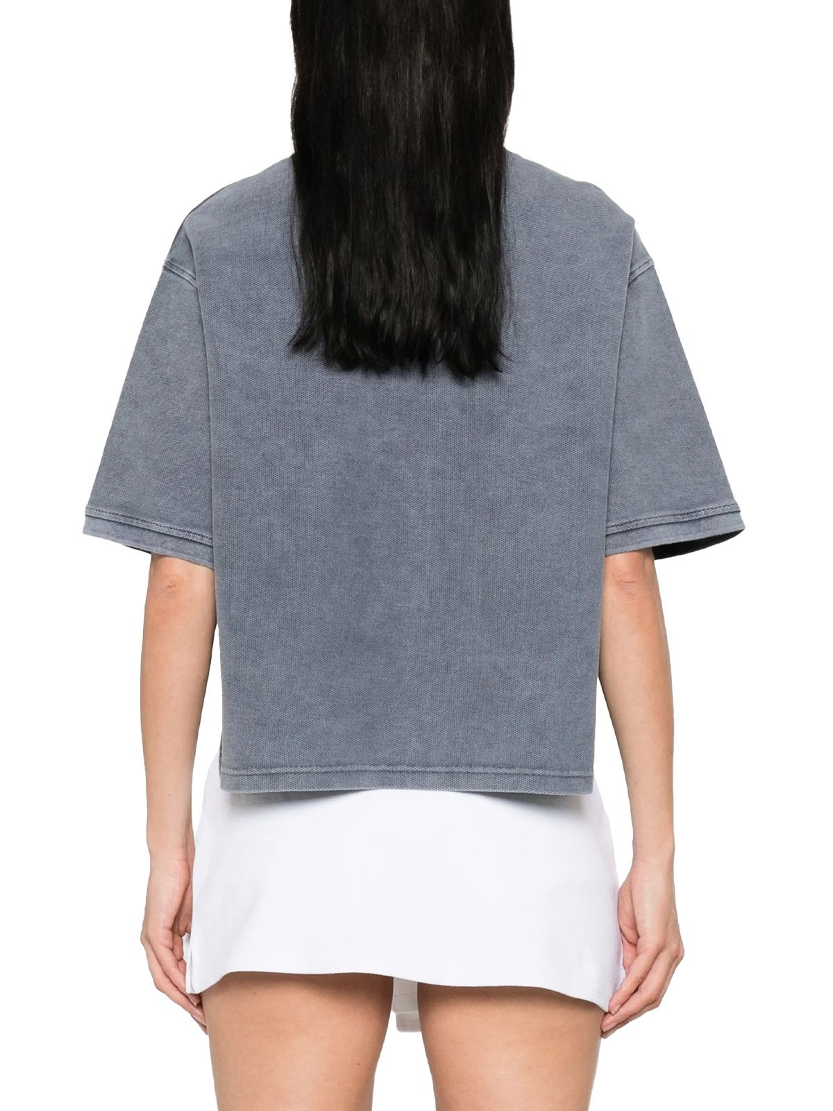 polo oversized high low top blue polo woman ALEXANDER WANG