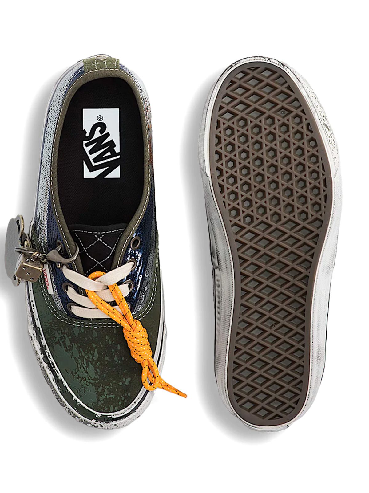 sneakers green blue sneakers woman VANS