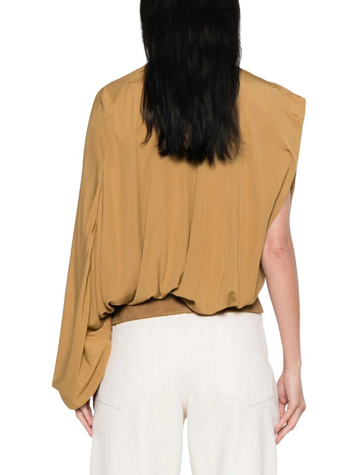 maglia a coste profonde in camoscio fasciato sabbia CHRISTOPHER ESBER