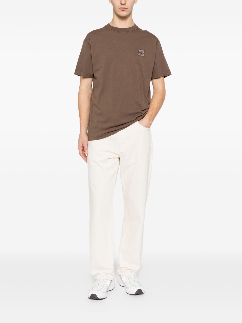 t-shirt marrone  STONE ISLAND