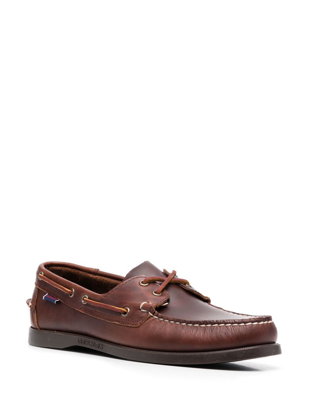 shoes boat docksides portland waxed brown  SEBAGO
