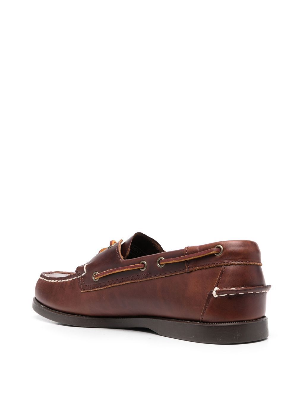 shoes boat docksides portland waxed brown  SEBAGO