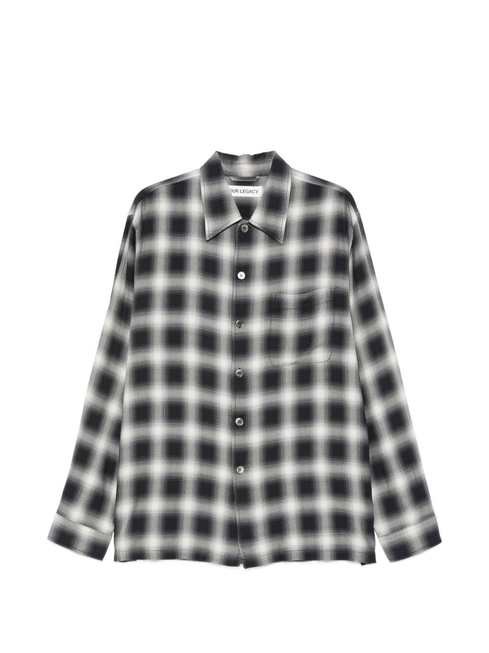 evening coach micro-check shirt m2262erc grey shirt - men