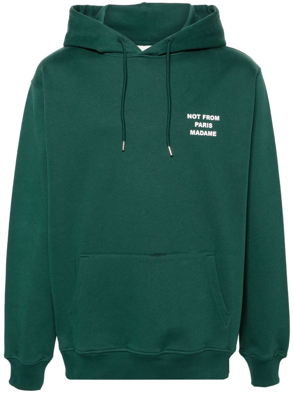 felpa hoodie slogan verde scura  felpe con cappuccio - uomo