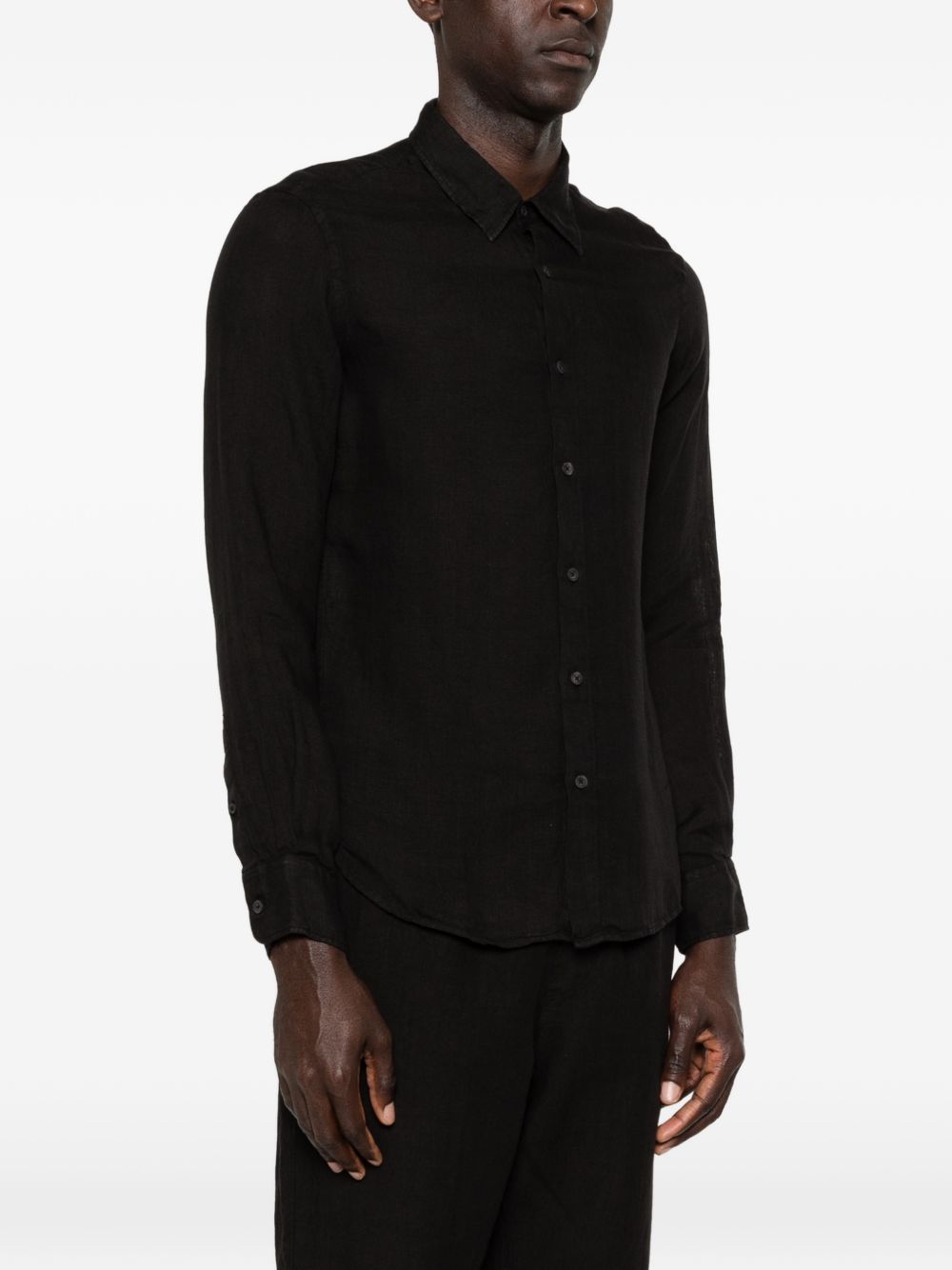 shirt black 120% LINO